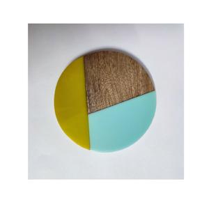 Sous-verres en résine de forme ovale avec un design unique pour la vente en gros sous-verres de tasse à café en résine de meilleure qualité de taille personnalisée faits à la main - Product Image 4