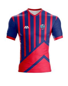 Uniformes d'entraînement de football adulte sur mesure de haute qualité chemise en polyester avec technique de sublimation à bas quantité minimale de commande d'impression de logo - Product Image 1