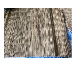 Couverture de parasol de chaume de feuille de palmier tissée à la main du Vietnam 1.6m-2.6m jaune/vert naturel pour l'ombre extérieure de patio de cabane de Tiki - Product Image 5