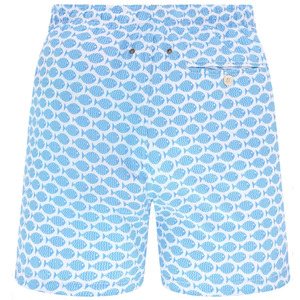 Short de bain imperméable à séchage rapide avec poches, taille à cordon, short de plage avec filet intérieur, short de surf pour homme, 6 pouces - Product Image 3