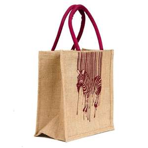 ถุงผ้าปอกระเจาธรรมชาติเป็นมิตรต่อสิ่งแวดล้อมออกแบบได้ตามต้องการนำกลับมาใช้ใหม่ได้ทันสมัยและยั่งยืน - Product Image 3