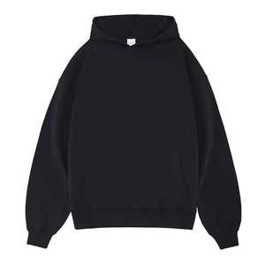 Sweat-shirt à capuche surdimensionné en maille lavée à l'acide, imprimé, lourd, streetwear pour hommes, vintage, fermeture éclair, haute qualité, vente en gros, OEM - Product Image 6