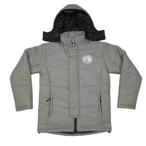 Chaqueta acolchada de esquí impermeable de lona con logotipo personalizado para hombre, prendas de vestir exteriores a la moda, transpirable, con capucha desmontable y bolsillos con cremallera - Product Image 2