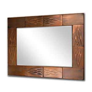 Cadre de miroir moderne en cuivre avec un nouveau look élégant et un travail antique pour transformer les espaces d'entrée et de couloir - Product Image 5
