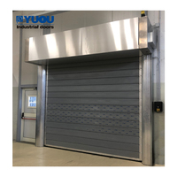 Puerta Rápida de Alta Velocidad con Aislamiento, Puerta Enrollable Rápida de Metal en Espiral de Aluminio