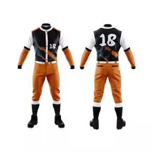 Sublimación personalizada Uniformes de béisbol para adultos 100% Kit de uniforme de béisbol de poliéster Oferta de paquete de tamaño grande para equipo de uniforme de Softbol - Product Image 6