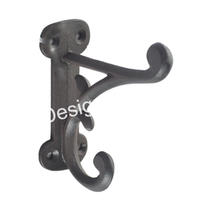 Gancho de pared de hierro fundido hecho a mano indio a precios baratos, gancho de pared decorativo útil multifuncional de metal, gancho único y soporte - Product Image 1