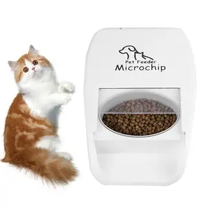 הטוב ביותר כלב הוכחה Rfid חכם חתול מתקני האכלת קערת 1L זמן הגדרת Microchip לחיות מחמד מזין עם תג Rfid