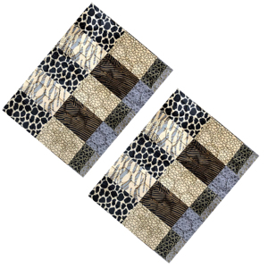 Tapis Shufu en polyester doux de haute qualité pour la maison et le bureau, antidérapant à pois, anti-allergique, motif gaufré moderne abstrait, durable - Product Image 1