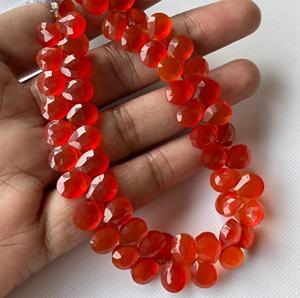 Natural <b>Red</b> Onyx Faceted Pear Shaped Briolette <b>Beads</b> Calibrated Gemstone for Jewelry 8 Inch Strand <b>Beads</b> Loose Stone - Product Image 4