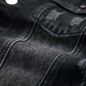Veste en jean en gros pour hommes, de haute qualité, surdimensionnée, décontractée, mode, vestes en jean d'hiver pour hommes, MOQ faible - Product Image 6