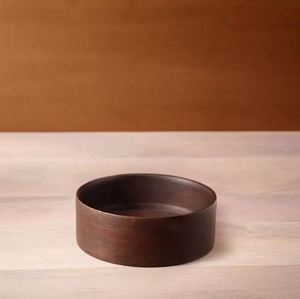 Bol à noix en bois brun moyen Design Unique ustensiles de cuisine décoration de la maison décor de Table hôtel Restaurant fabriqué en Inde en gros - Product Image 2