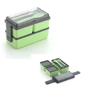 กล่องข้าวพลาสติก 3 ช่อง ลดราคาสุดคุ้ม ช่วยจัดระเบียบอาหารของคุณให้สดใหม่ พร้อมรับประทาน เหมาะสำหรับใส่ไปโรงเรียน - Product Image 1