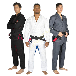 ชุดคิโมโนบราซิลเลียนยิวยิตสู (BJJ) สีดำสำหรับผู้ชาย ทรงปกติ ผ้าฝ้าย 100% ระบายอากาศได้ดี ชุดสำหรับศิลปะการต่อสู้ พิมพ์ลายด้วยความร้อน โลโก้ปรับแต่งได้ - Product Image 1
