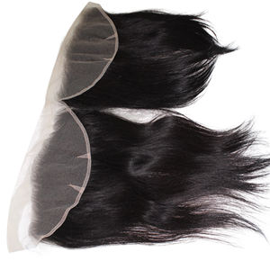 Frontal en cheveux humains doux, 100% noué à la main, 100% cheveux humains, naturel, qualité 10A, lisse et soyeux, pré-épilé, frontal transparent 13x6 - Product Image 5