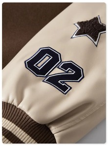 Oversized Windproof Varsity Jacket for Men Hooded Zip Up Custom Lightweight Nylon Embroidered Logo Swishy <b>Fabric</b> Spring Style - Product Image 2