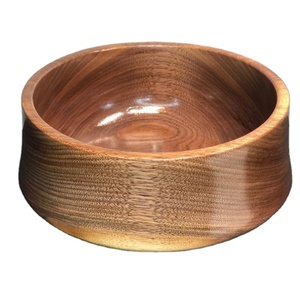 Bols à mélanger pour salade de fruits en bois respectueux de l'environnement Bol de service en bois Bol au design élégant fait à la main - Product Image 1