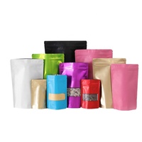 Pochettes de date séchées de style plat à haute barrière Sacs d'emballage en feuille d'aluminium imprimés sur mesure avec thermoscellage avec fenêtre transparente