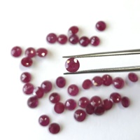 Vivaaz Gems RR120 5mm Rubis Naturel Chauffé, Pierres Précieuses Non Montées, Facettées, Calibrées, Rouge Rose, du Mozambique, pour la Fabrication de Bijoux, Certifié par un tiers