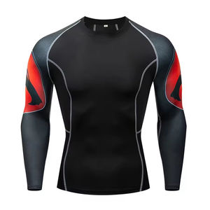 Camiseta de Compresión de Manga Larga para Hombre, Protección contra Erupciones, Personalizada con Sublimación Digital, para MMA - Product Image 1