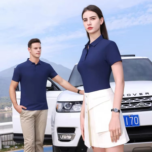 Polos de uniforme de trabajo personalizados al por mayor con logotipo de impresión poliéster pulóver Polo camiseta para hombres - Product Image 2