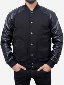 2025 venta al por mayor hombres Varsity chaquetas Letterman chaquetas personalizadas béisbol bordado parches Letterman Varsity Bomber chaqueta - Product Image 6