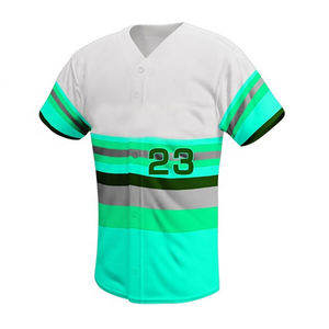 Maillot de baseball bon marché en gros et vêtements de sport uniformes 100% coton polyester impression par sublimation uniformes de baseball avec logo personnalisé - Product Image 2