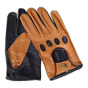 Guantes de Cuero de Invierno con Forro de Piel de Cabra Clásica, Hechos a Medida en Pakistán, para Hombre, con Pantalla Táctil - Product Image 1