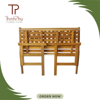 Banc d'extérieur contemporain en pin massif courbé, siège imperméable pour jardin, chambre, salon, patio, parc, cour