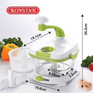 Portable Hand Cranked <b>Vegetable</b> <b>Chopper</b> Multifunctional Manual Food Mixer Mincer Salad Maker Kitchen Accessory - Product Image 2