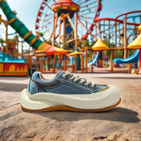 Vente en gros usine Jinjiang – Chaussures décontractées pour femmes avec semelles en caoutchouc TPU, légères, durables, tendance, pour l'extérieur, à semelles épaisses et antidérapantes