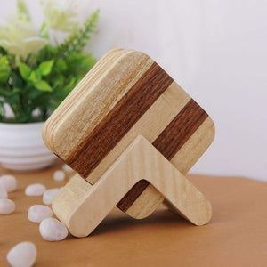 Luxury Touch Wooden Coaster Set Suitable For Premium Homes And Exclusive Decor Themes - Product Image 6