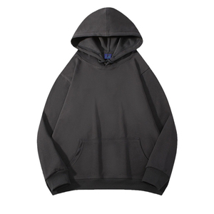 เสื้อฮู้ดดี้ซิปแบบโอเวอร์ไซส์ ผ้าฝ้าย 100% หนัก 300 กรัม สำหรับผู้ชายและผู้หญิง  ลายปักโลโก้ตามสั่ง  คอลเลคชั่นฤดูใบไม้ร่วง - Product Image 5