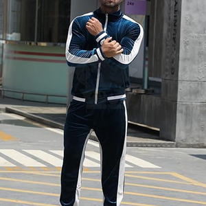 Wears World OEM Wholesale <b>Men's</b> High Quality Training <b>Velvet</b> Tracksuit 100% Cotton Winter Breathable & Waterproof Long Sleeves - Product Image 4
