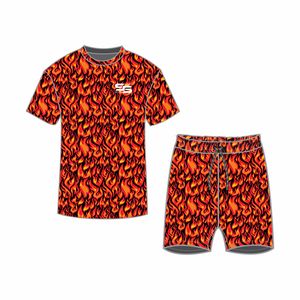 Conjunto de Camiseta y Pantalones Cortos Deportivos Personalizables de Verano, Diseño Slider Sports, Secado Rápido, 100% Poliéster Digital - Product Image 1