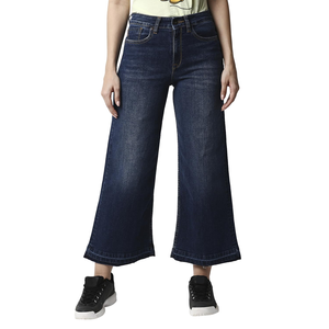 2023 pantalones casuales de pierna ancha para mujer, pantalones vaqueros rectos de cintura media alta, pantalones largos de gran tamaño, pantalones vaqueros de pierna ancha para mujer baratos - Product Image 4