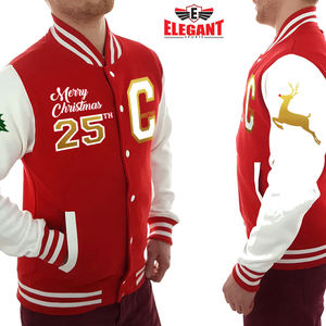 Letterman Varsity Jacket baseball university jacket Plain Color Best Style Men Wear High Quality <b>Christmas</b> Varsity Jacket - Product Image 5
