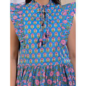 Camiseta sin mangas de algodón estampada Blue Jaal para mujer, transpirable, talla única, estilo halter informal con logotipo personalizado para uso diario y en el gimnasio. - Product Image 2