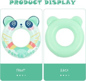 New Style Panda <b>Inflatable</b> Swim Ring with Handles Kids Pool Float PVC Floating Tube Lightweight Easy Inflate for Boys Girls - Product Image 6