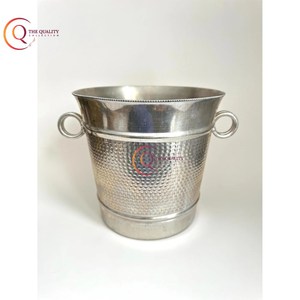 Enfriador/enfriadores de cubo de hielo martillado de acero inoxidable grande para Bar, vino de boda, cerveza, botella de champán, suministros para fiestas de la India - Product Image 5