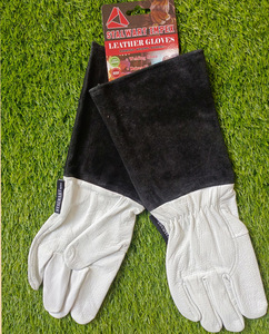 USA Direct Manufacturer Direct Sales Leather <b>Gloves</b> Protective Safe Cowhide Sheepskin Two-layer Cowhide Welding <b>Gloves</b> - Product Image 1