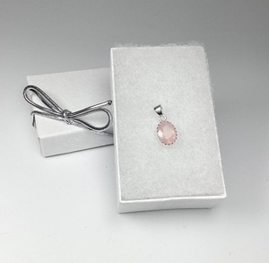 Rose <b>quartz</b> pendant silver 925 sterling for women wear rose <b>quartz</b> crystal jewelry - Product Image 4