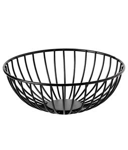 Panier à fruits multifonctionnel en métal, écologique, pour l'organisation des aliments, design élégant, couleur noire, pour la cuisine - Product Image 1