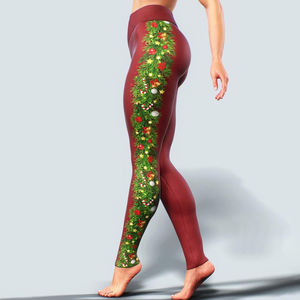 Meilleures ventes de pantalons de yoga pour femmes imprimés par sublimation personnalisés à des prix raisonnables à vendre - Product Image 4