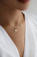 Collier en argent sterling 925 plaqué or 18 carats, motif Mockingjay des Jeux de la Faim, avec chaîne à maillons et pendentif oiseau mignon, cadeau