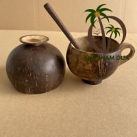 Tasse à vin de noix de coco au meilleur prix, coquille de noix de coco, tasse pour crème glacée ou tasses à boire, noix de coco