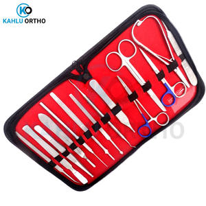 Kit de dissection vétérinaire réutilisable de haute qualité, instruments chirurgicaux, ensemble de 15 pièces, couleurs personnalisées, KAHLU ORTHOPEDIC - Product Image 5