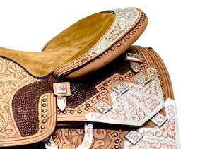 Sillín de Carreras de Caballos inglés de diseñador superventas cómodo duradero hecho a mano en cuero directo al por mayor del fabricante - Product Image 6