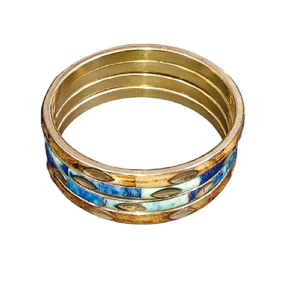 Bracelet en résine marbrée vert émeraude foncé, motif tourbillon organique épais, bracelet en acrylique, bijoux de créateur volumineux pour femmes, durable - Product Image 4