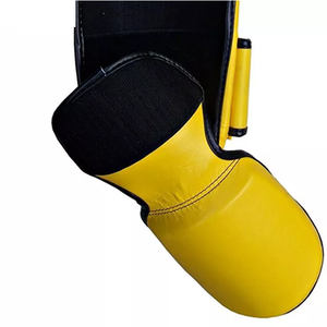 Espinilleras de cuero PU de alta calidad personalizadas al por mayor, protectores de piernas de protección de calidad, calentadores para adultos para combate de boxeo MMA - Product Image 5